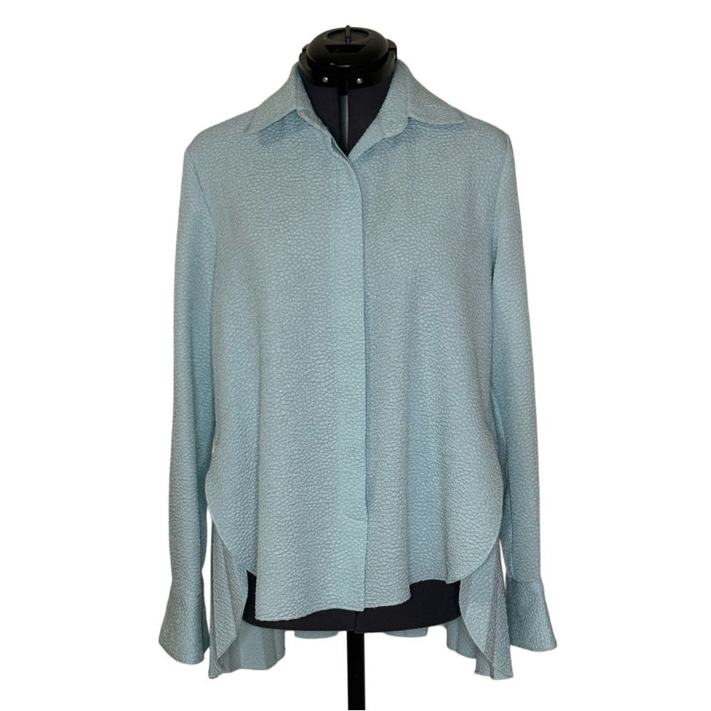 Tuckernuck Pleated Back Button-down Blouse - image 1